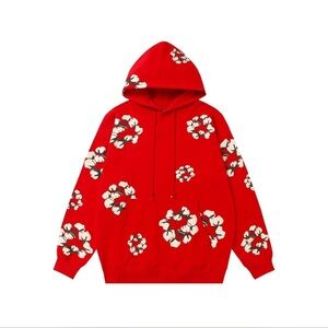 Denim Tears Cotton Wreath Hoodie Red – Size M – Premium Streetwear